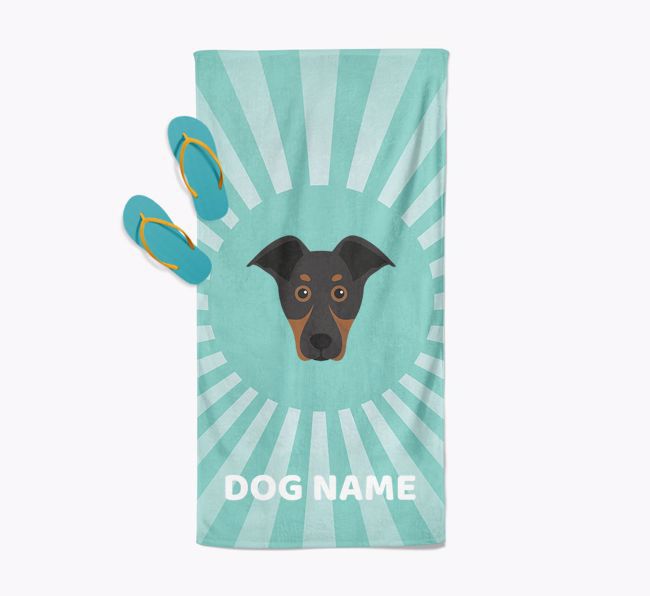 Personalised Pool Towel with {breedFullName} Icon